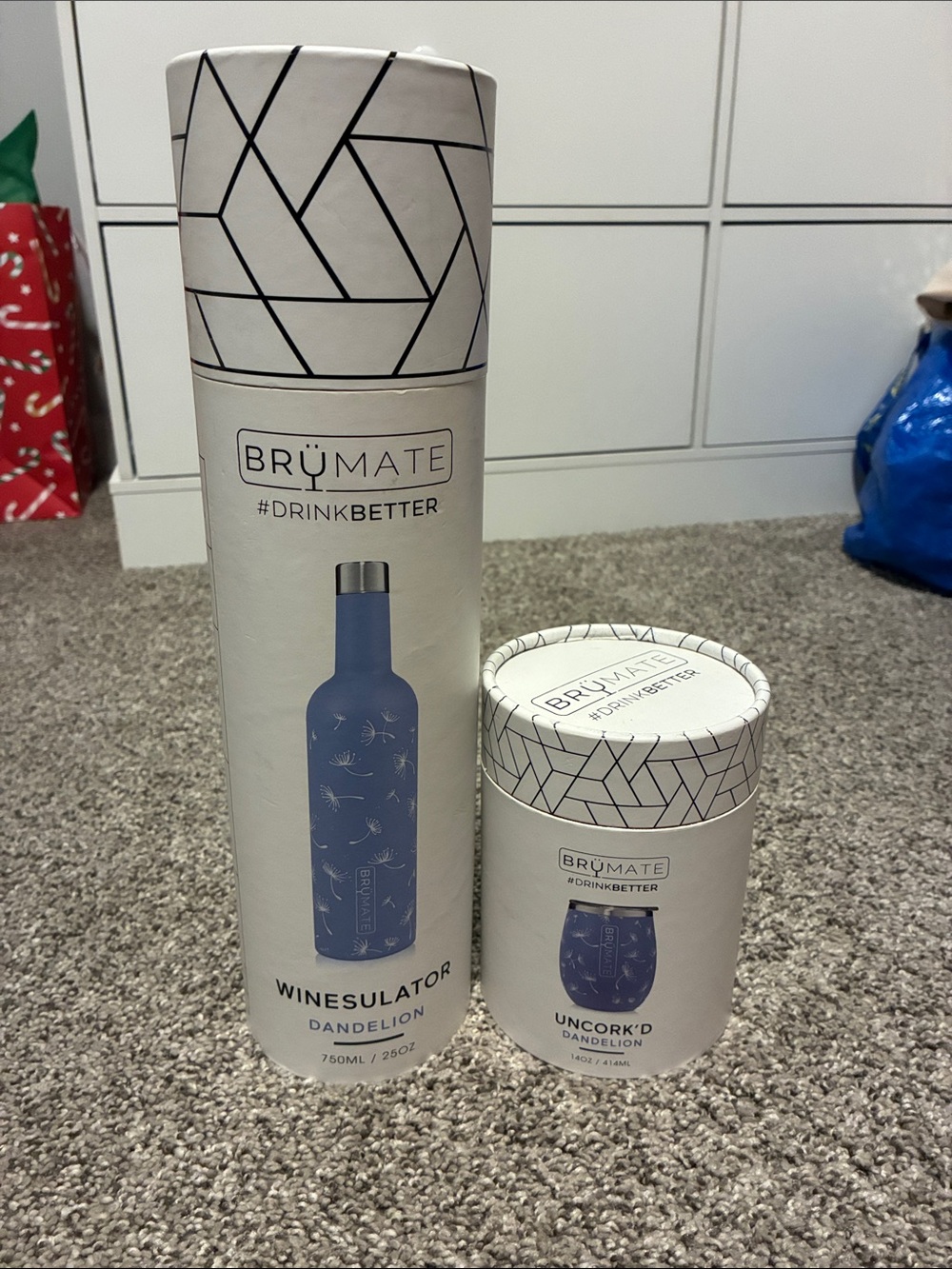 BrüMate Dandelion Blue Winesulator & Uncork'd Set - Blue